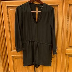 Black Long Sleeve Romper by the brand Aqua